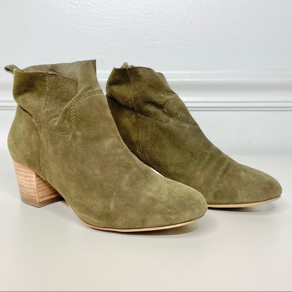 Steve Madden Harber Suede Leather Ankle Boots 6.5